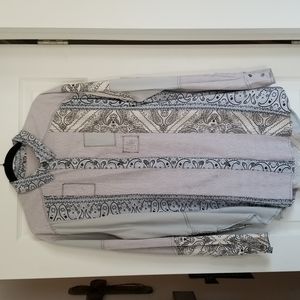 Free People cotton paisley shirt